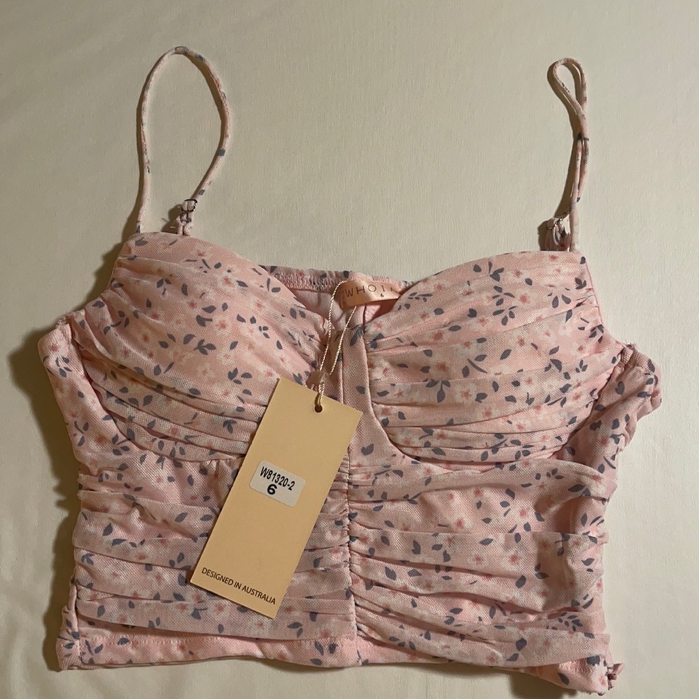 Flowered crop top